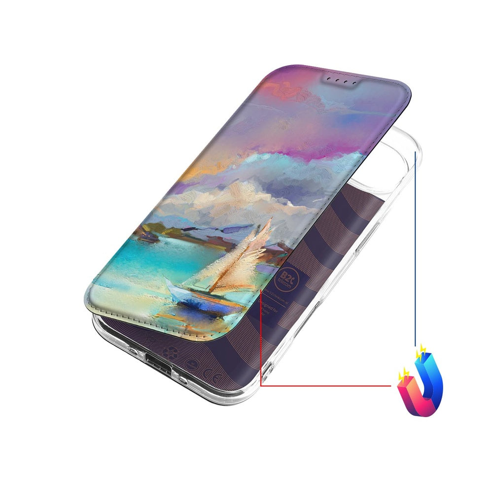 Apple iPhone Air Book Case Boat designnaam aanzicht