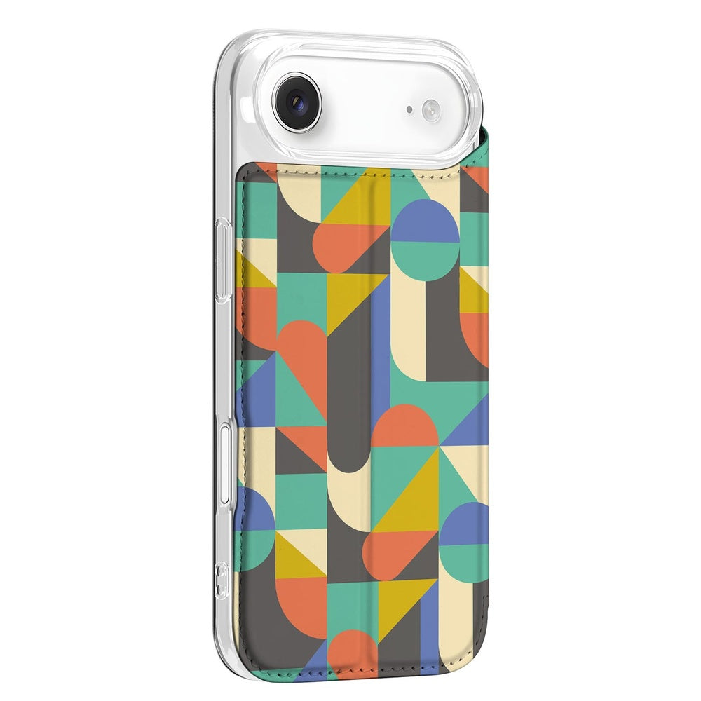 Apple iPhone Air Book Case Funky Retro hoesje design funky retro aanzicht