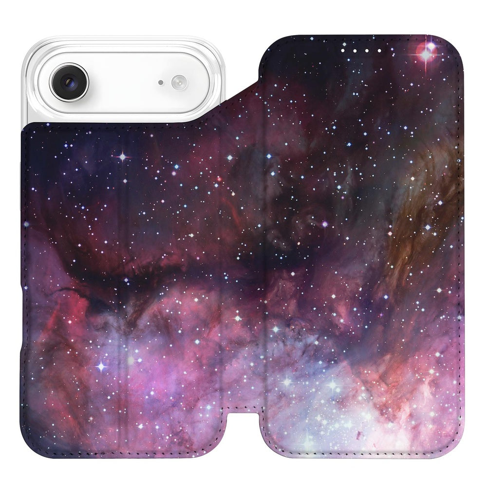Apple iPhone Air Book Case Galaxy design sterrenhemel aanzicht