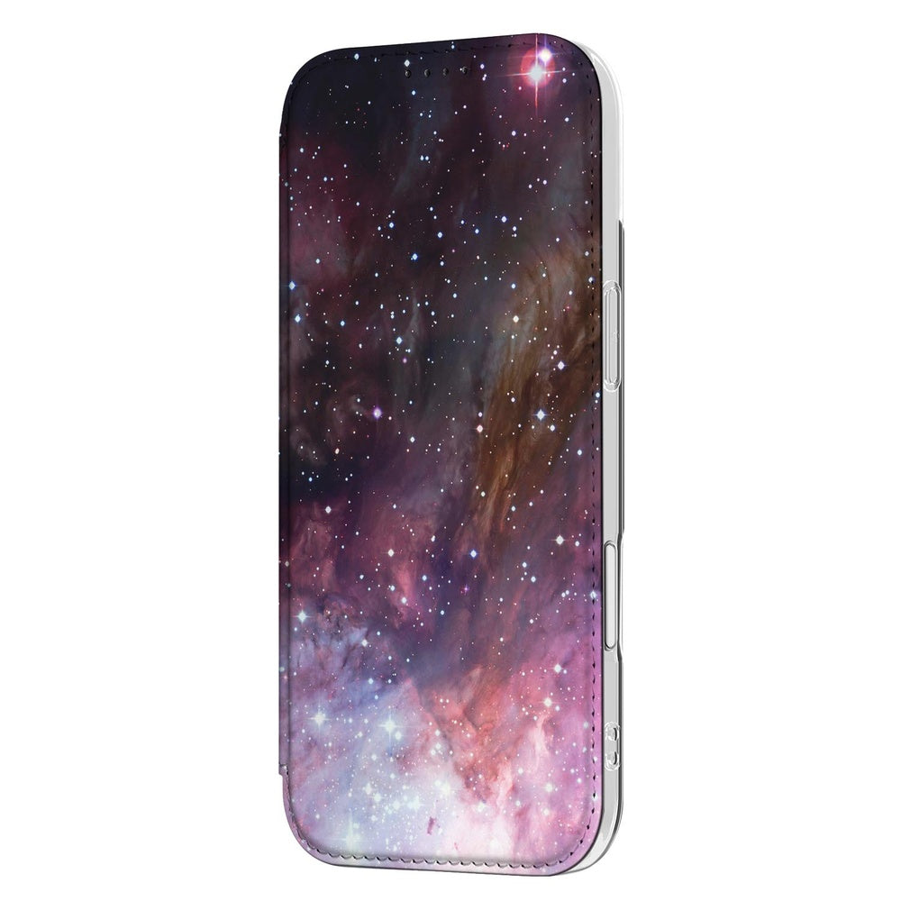 Apple iPhone Air Book Case Galaxy stand case galaxy design achteraanzicht