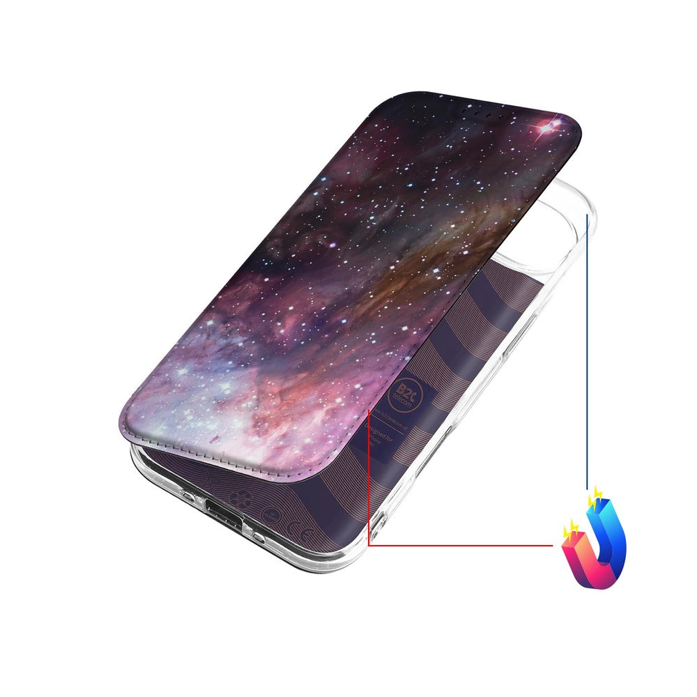Apple iPhone Air Book Case Galaxy Stand Case Design Galaxy Aanzicht