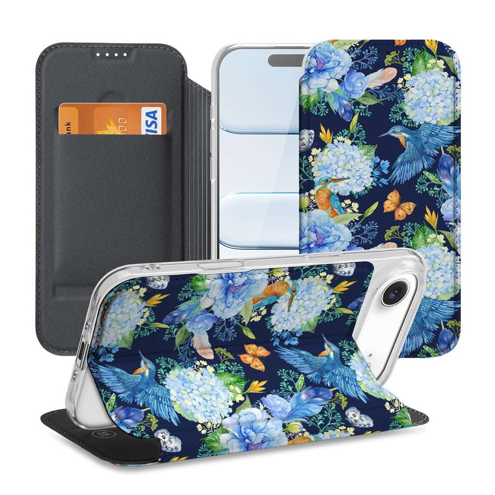 Telefoonhoesje Apple iPhone Air IJsvogel design IJsvogel aanzicht voorzijde achterzijde