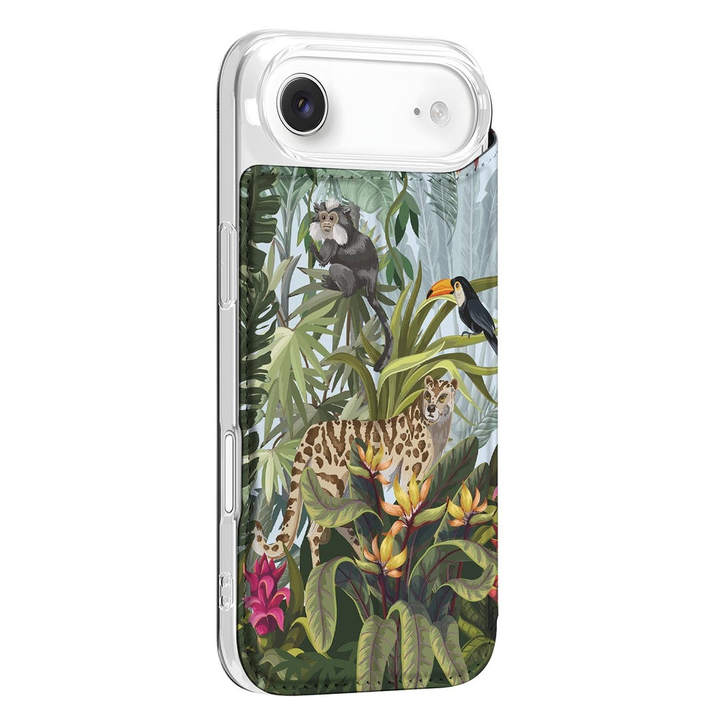 Book Wallet Case Apple iPhone Air Jungle zijaanzicht jungledesign