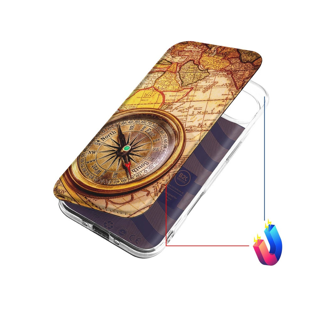Apple iPhone Air Book Cover Kompas kompas ontwerp bovenaanzicht