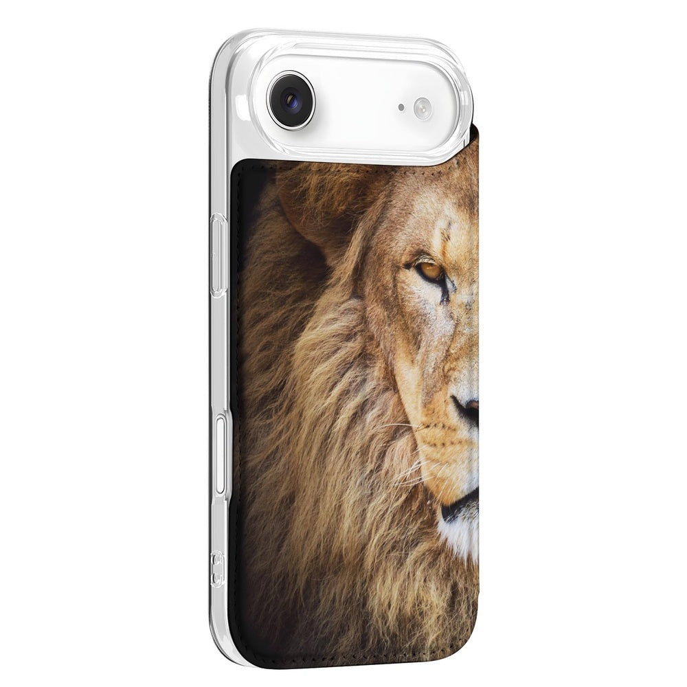 Apple iPhone Air Bookcase Leeuw zijaanzicht