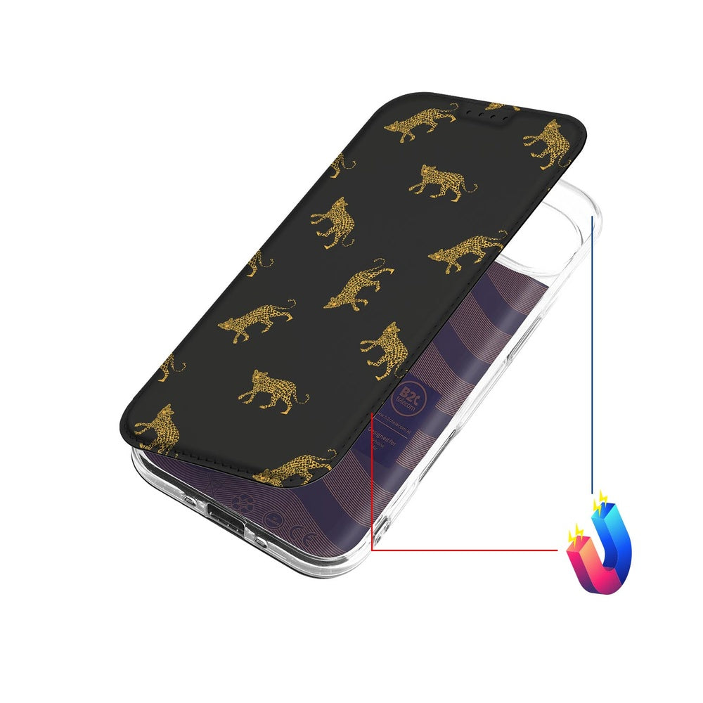 Apple iPhone Air Book Wallet Case Leopards design leopardprint standcase