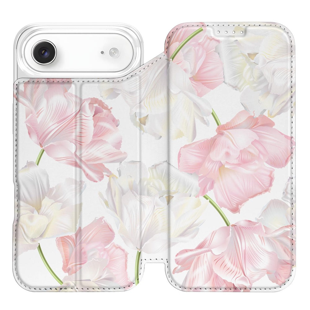 Book Wallet Case iPhone Air Lovely Flowers design lovely flowers voorzijde