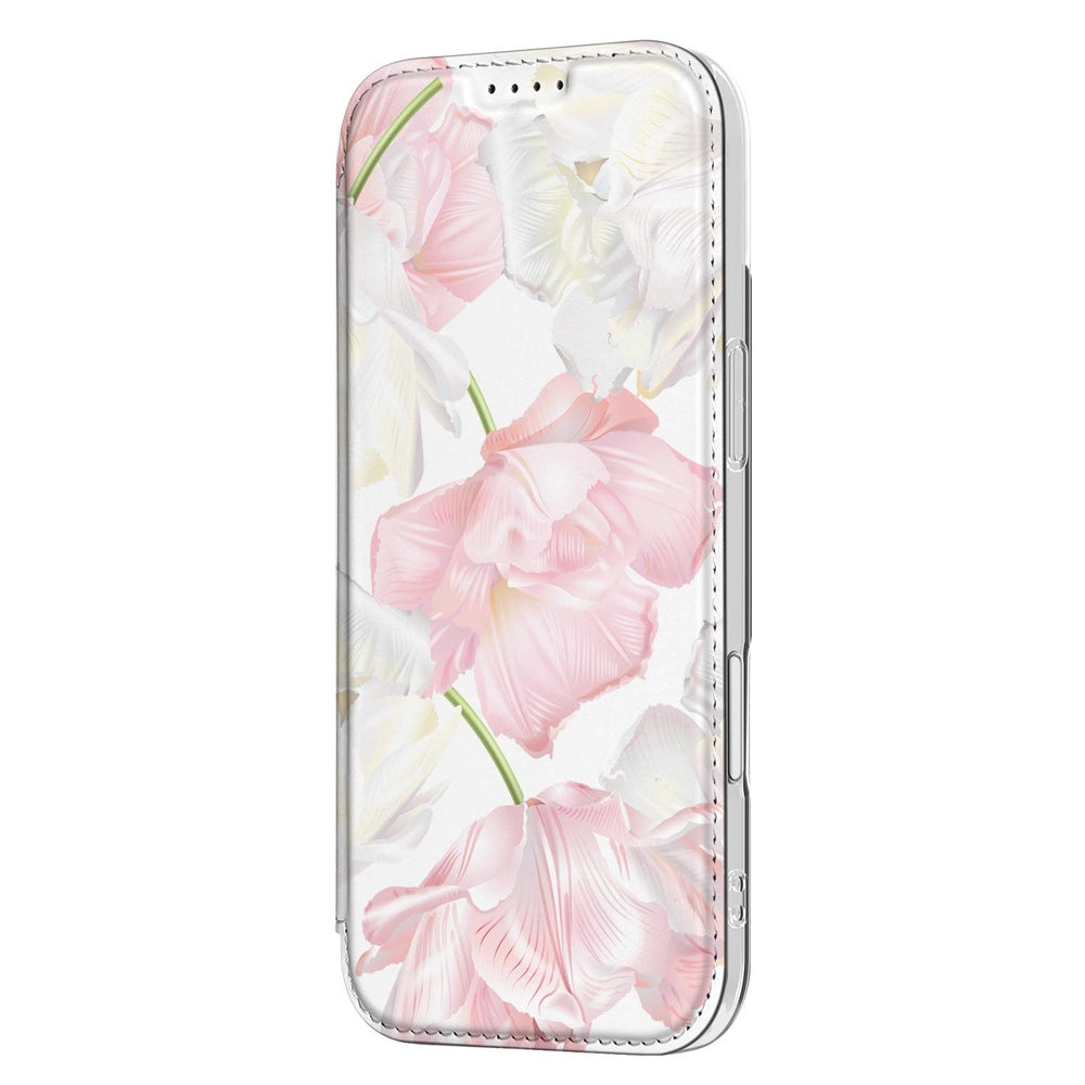 Book Wallet Case iPhone Air Lovely Flowers design lovely flowers aanzicht