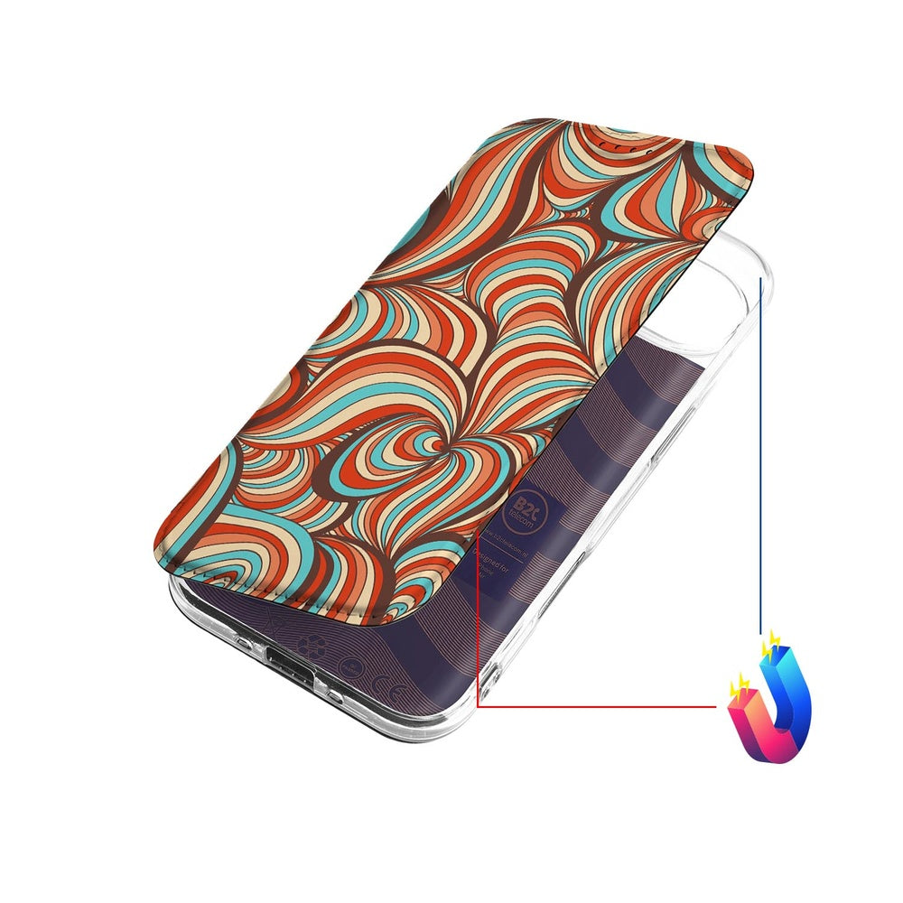 Apple iPhone Air Bookcase Retro kleurrijk ontwerp bovenaanzicht