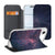 iPhone Air Book Wallet Case Stars design voorkant en achterkant
