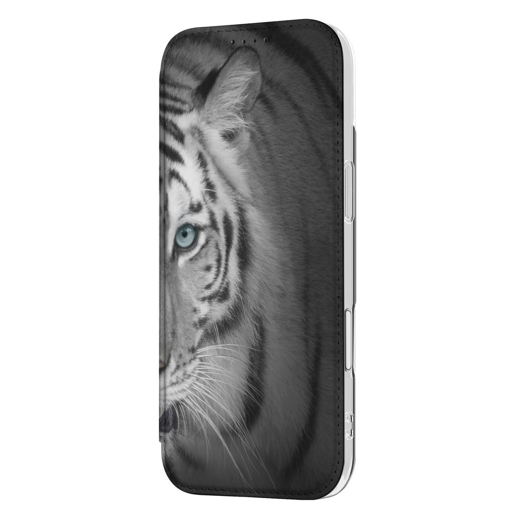 Apple iPhone Air Book Cover iPhone Air Tijger hoesje tijger design aanzicht