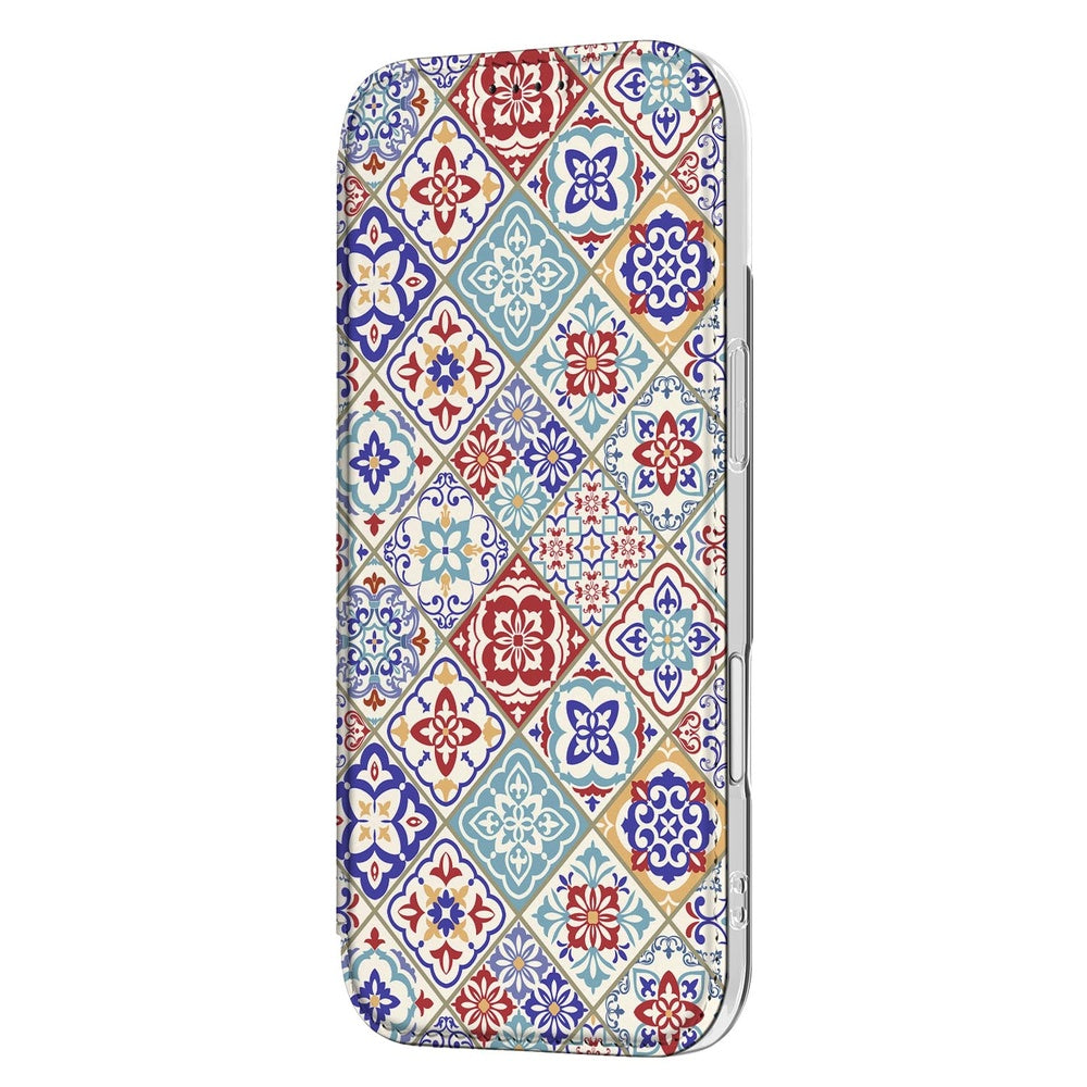 Bookcase Apple iPhone Air Tiles Color hoesje design Tiles Color aanzicht