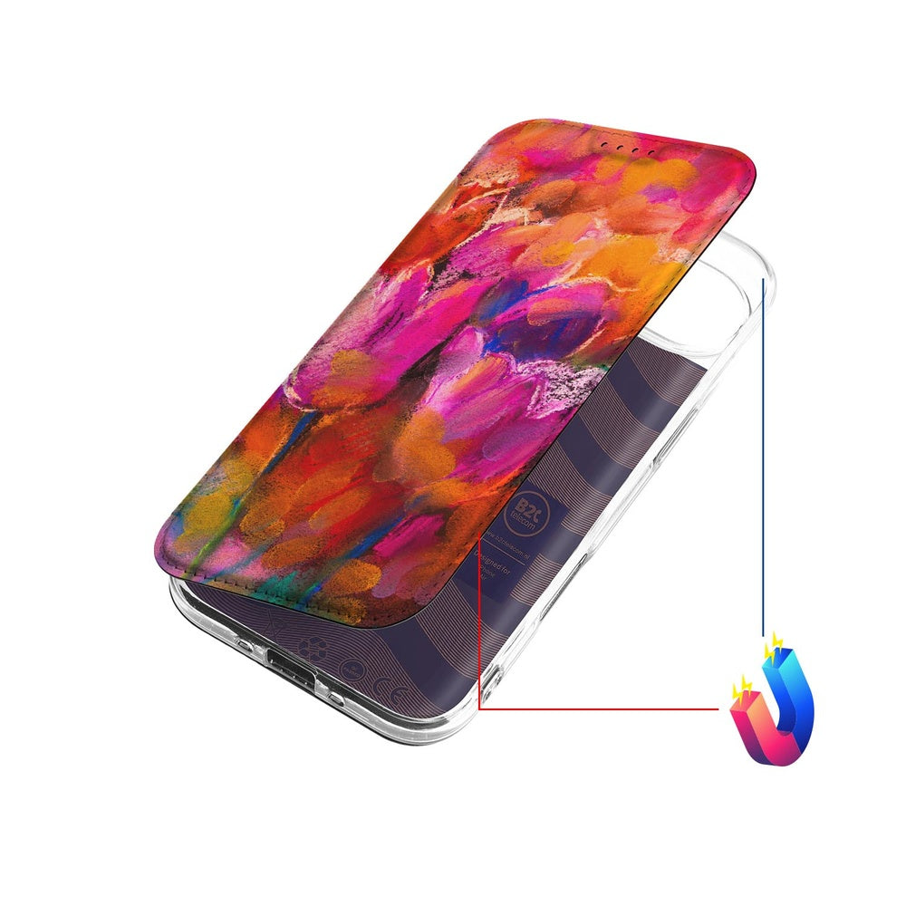 Apple iPhone Air Tulips telefoonhoesje kleurrijk design bovenaanzicht