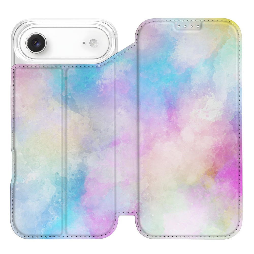 Apple iPhone Air Standcase Hoesje Watercolor Light designcase watercolor-palet open achterkant