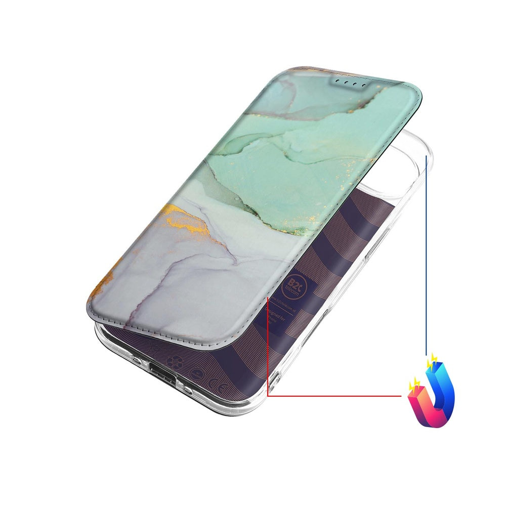 Apple iPhone Air Book Case Watercolor Mix bookcase ontwerp bovenaanzicht