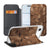 Apple iPhone Air Standcase Hoesje Wooden Cubes hoesje ontwerp aanzicht
