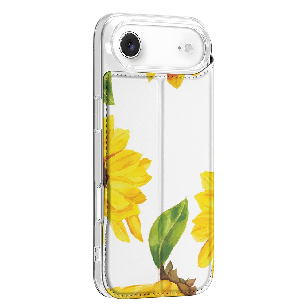 iPhone Air Smart Cover Hoesje Zonnebloemen hoesje zonnebloemen design zijkant