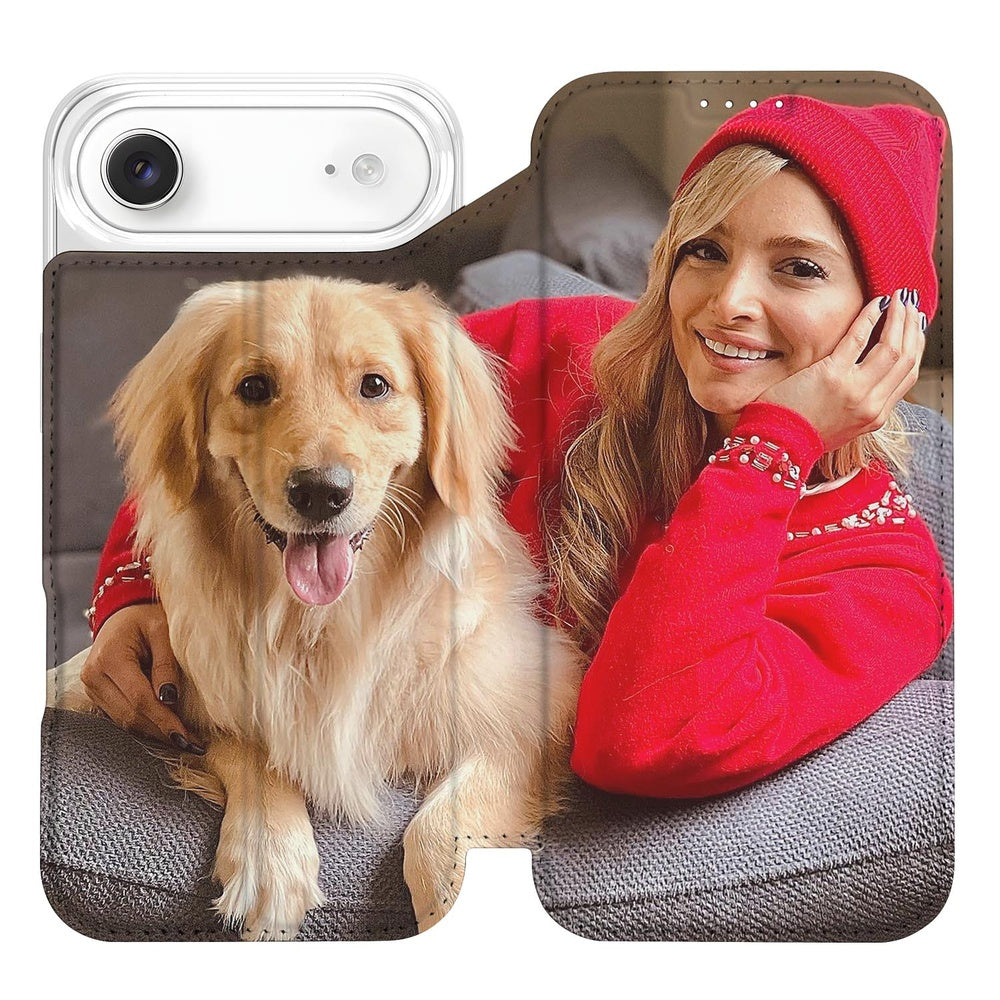 iPhone Air Stand Case Hoesje Maken met Foto honden vrouw zittend