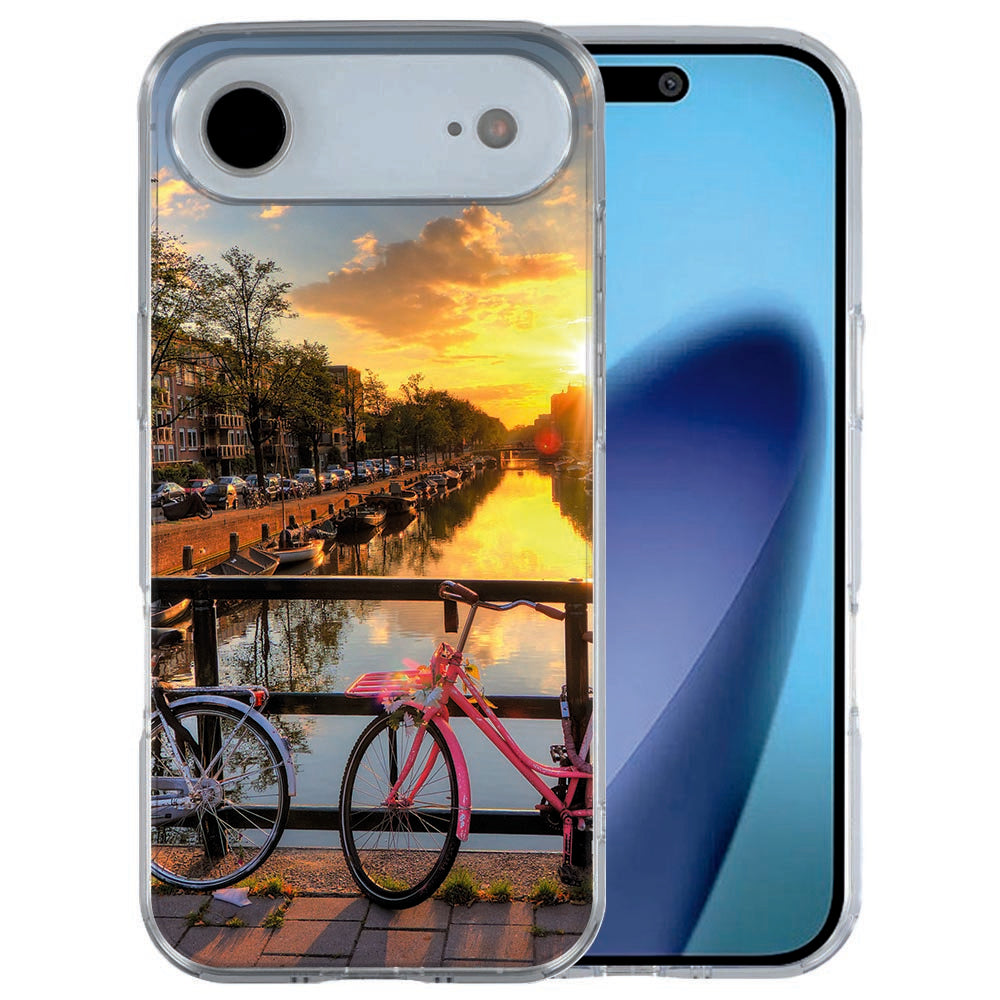 Amsterdamse Grachten hoesje voor iPhone Air met soft-touch TPU afwerking