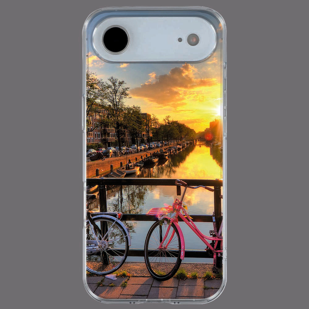 Achterkant van iPhone Air TPU hoesje Amsterdamse Grachten