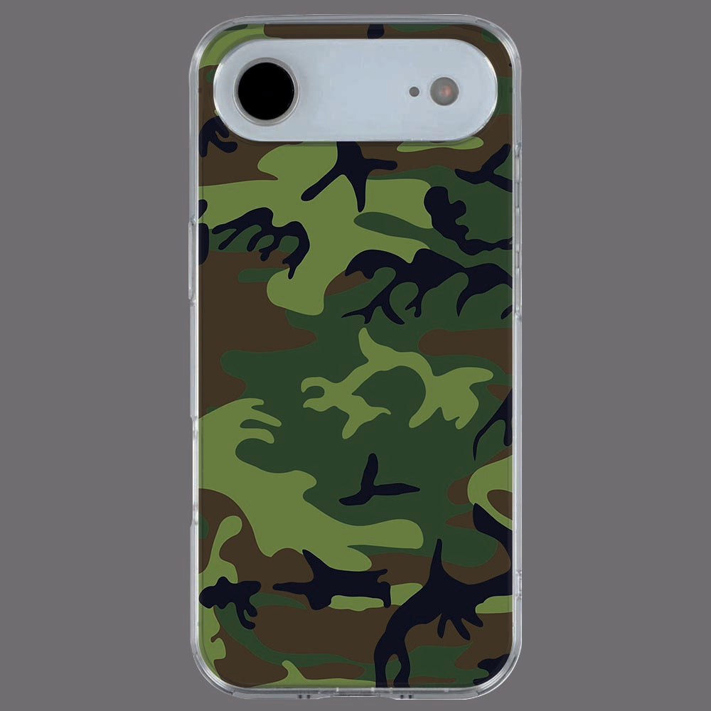Achterkant van iPhone Air TPU hoesje Army Dark