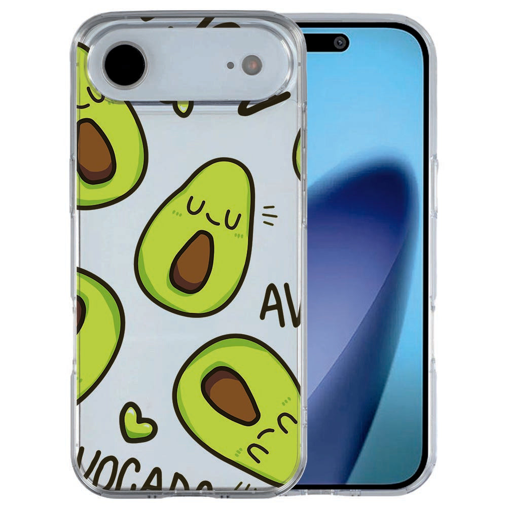 Apple iPhone Air back cover Avocado Singing in frisgroen op een witte basis