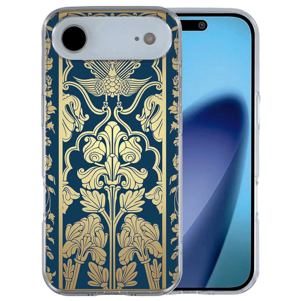 iPhone Air siliconen hoesje Beige Flowers - beige en zachte groentinten