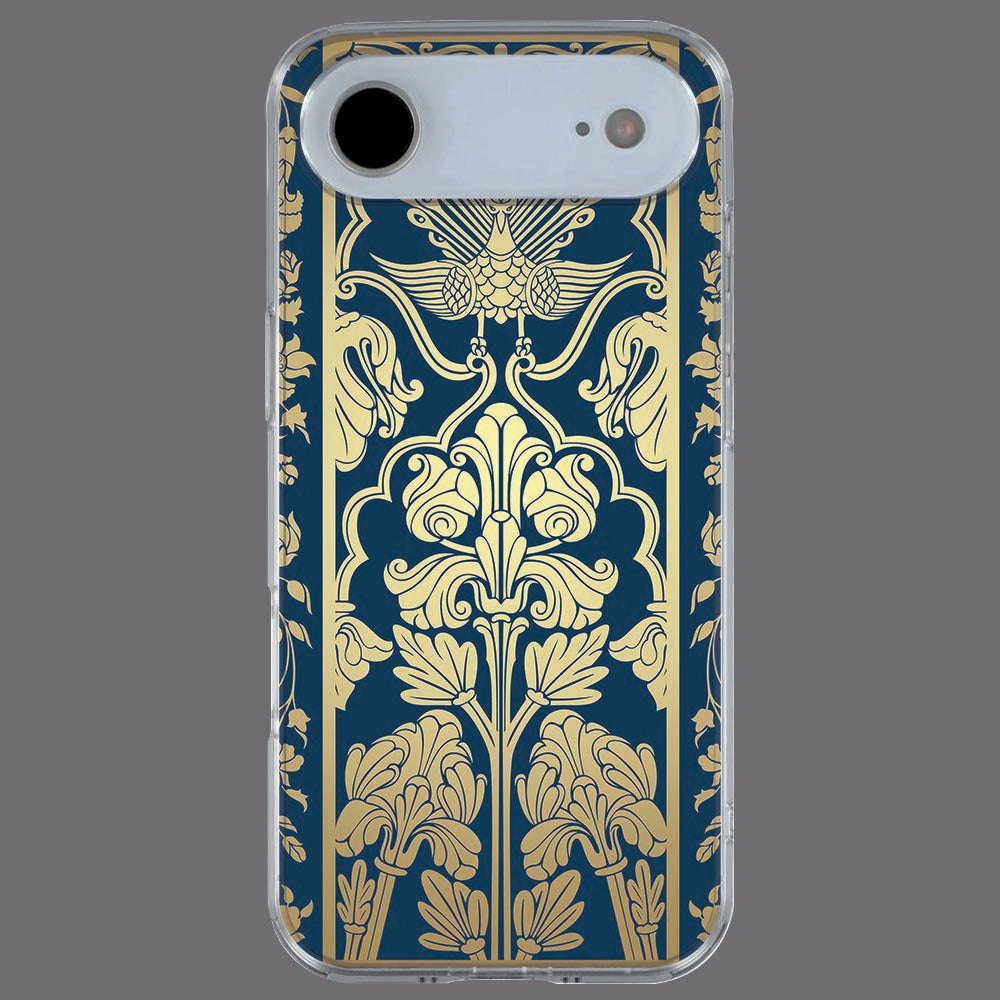 Achterkant van iPhone Air TPU hoesje Beige Flowers