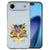 iPhone Air TPU hoesje met Cat Color design op veelkleurig op transparant achterkant