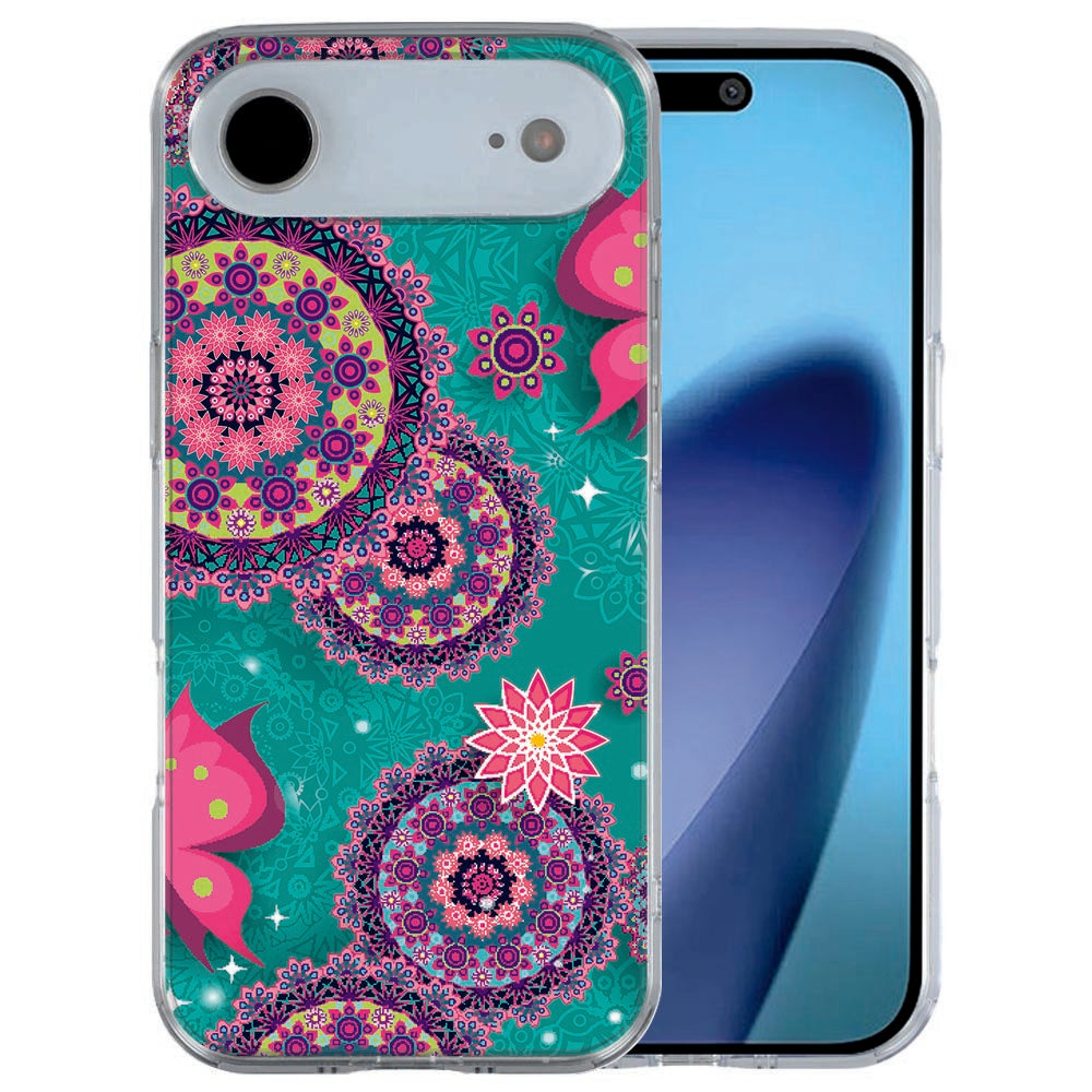 Cirkels en Vlinders hoesje voor iPhone Air met soft-touch TPU afwerking