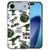 iPhone Air TPU hoesje met Dinosaurus design op groen op wit achterkant