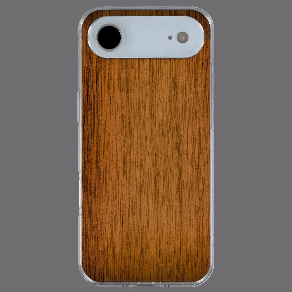 Achterkant van iPhone Air TPU hoesje Donker Hout