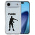iPhone Air siliconen hoesje Floss - zwart op transparant