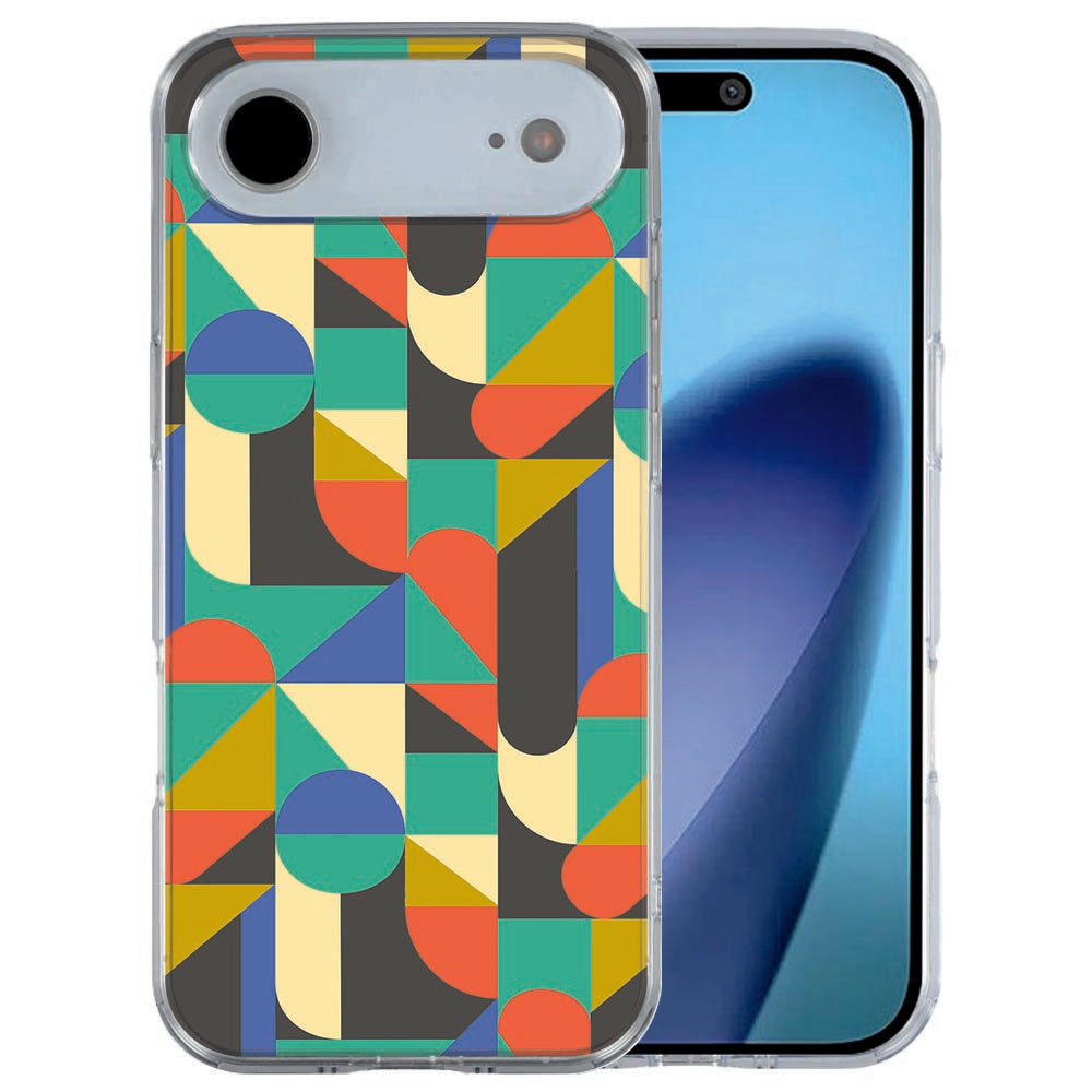 Apple iPhone Air back cover Funky Retro in warm oranje, geel en bruin