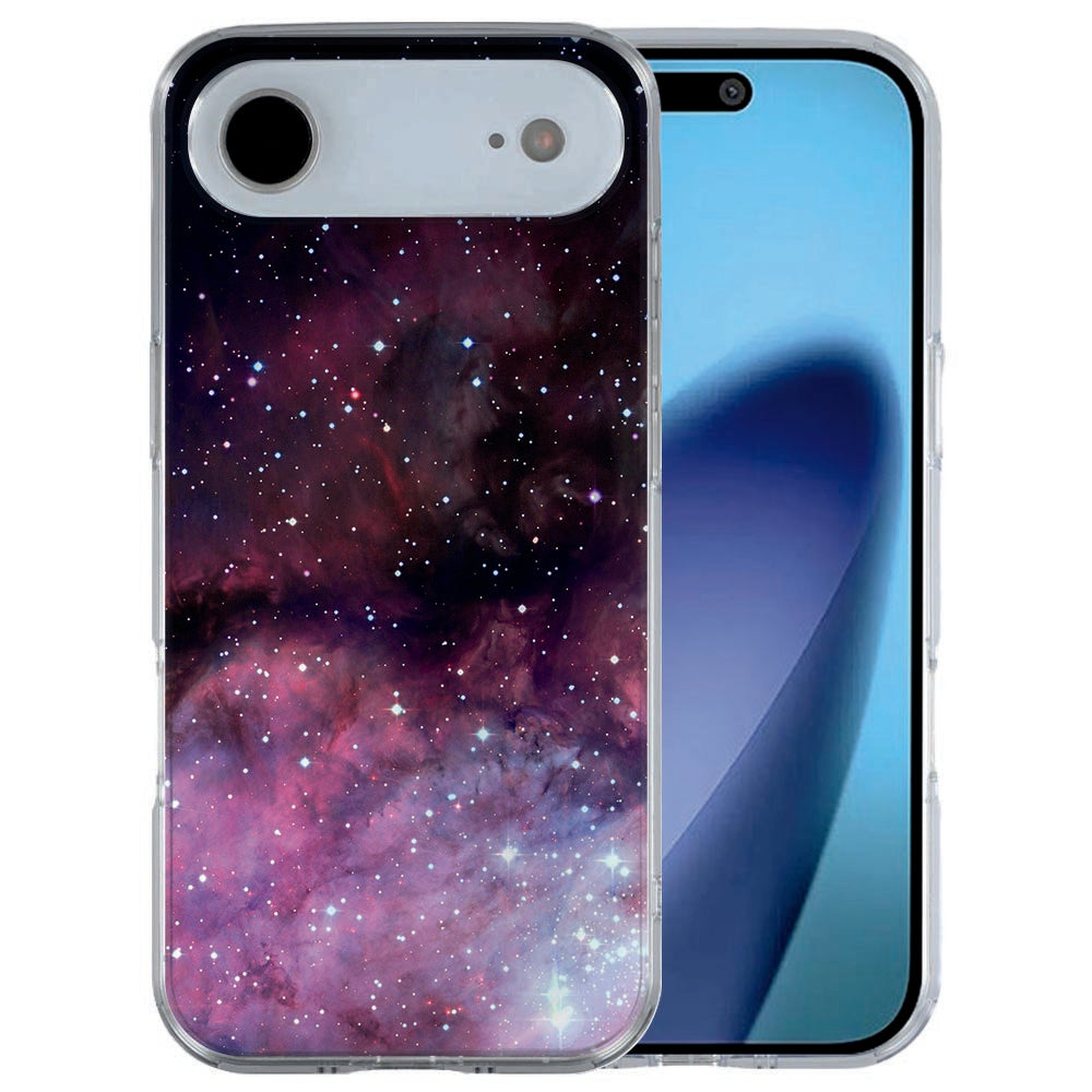 Apple iPhone Air back cover Galaxy in paars met sterren