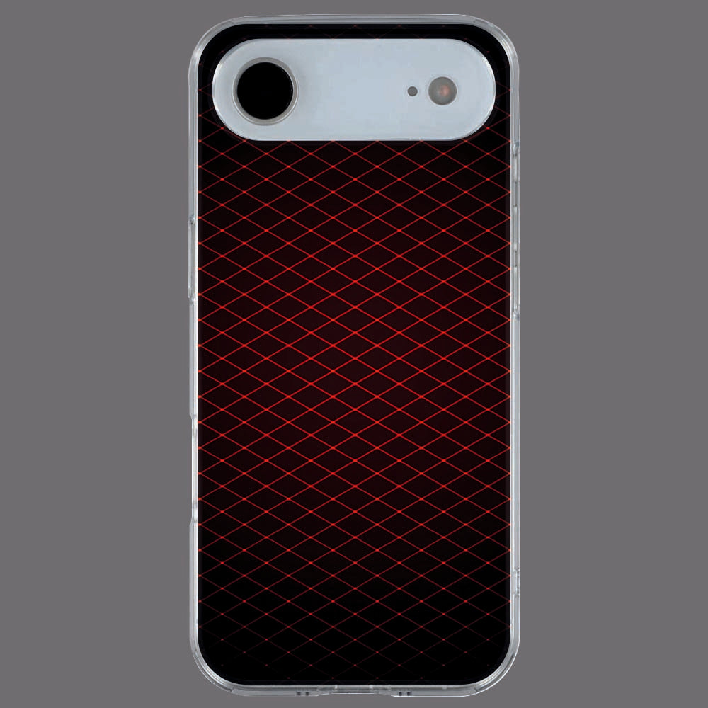 Achterkant van iPhone Air TPU hoesje Geruit Rood