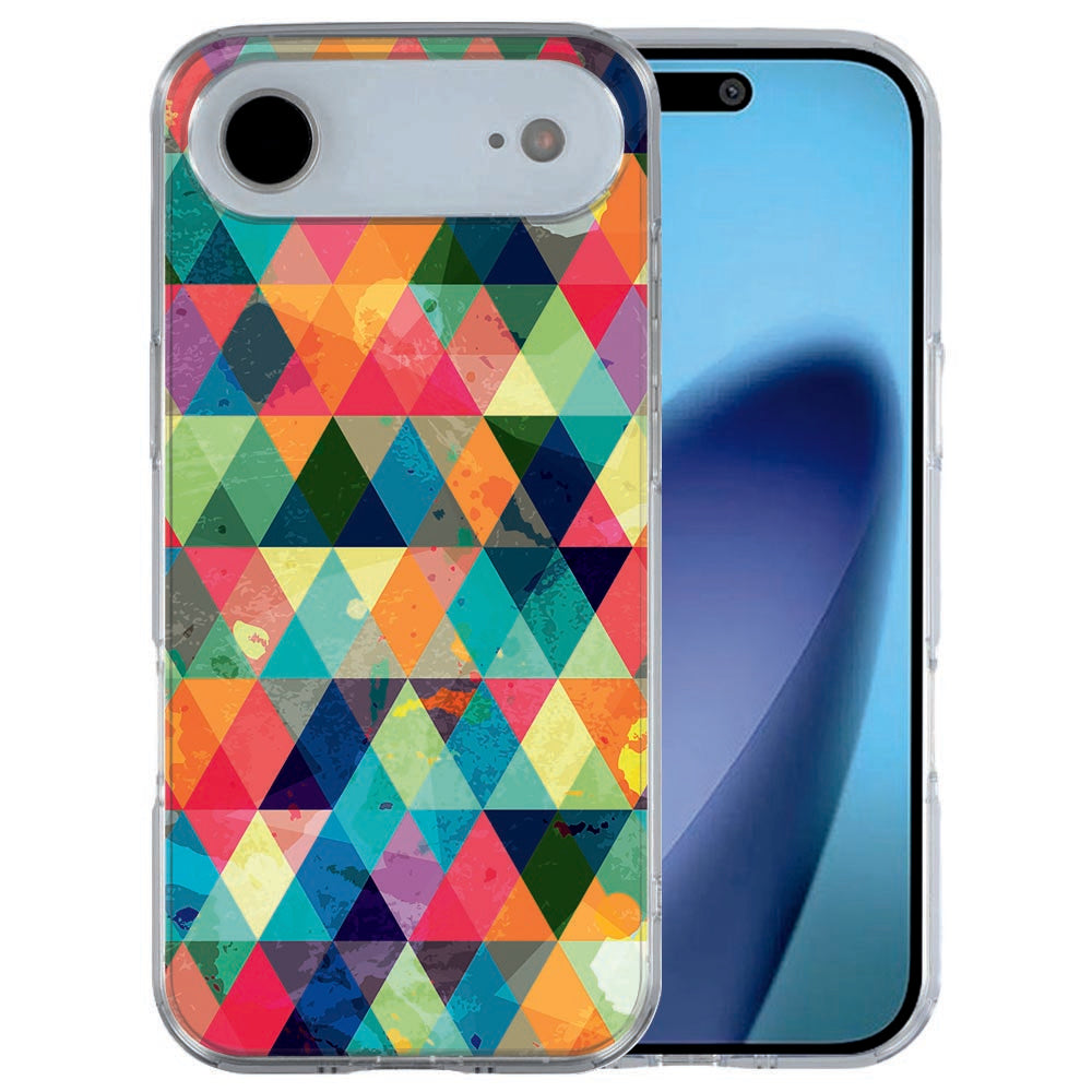 Apple iPhone Air back cover Geruit in meerkleurige ruiten