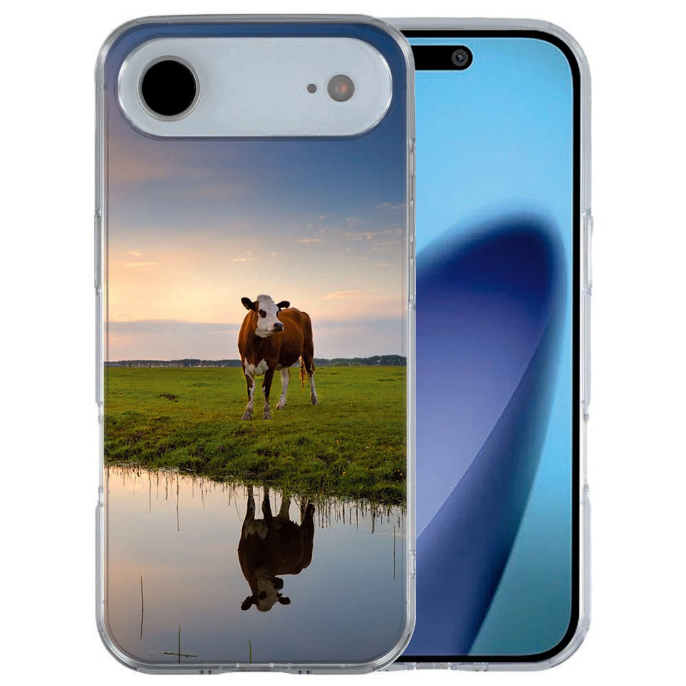 iPhone Air siliconen hoesje KoeTPU - oranje en kleurrijk