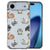 iPhone Air siliconen hoesje Konijntjes - wit, bruin en grijs