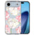 iPhone Air siliconen hoesje Lovely Flowers - wit met zachtroze