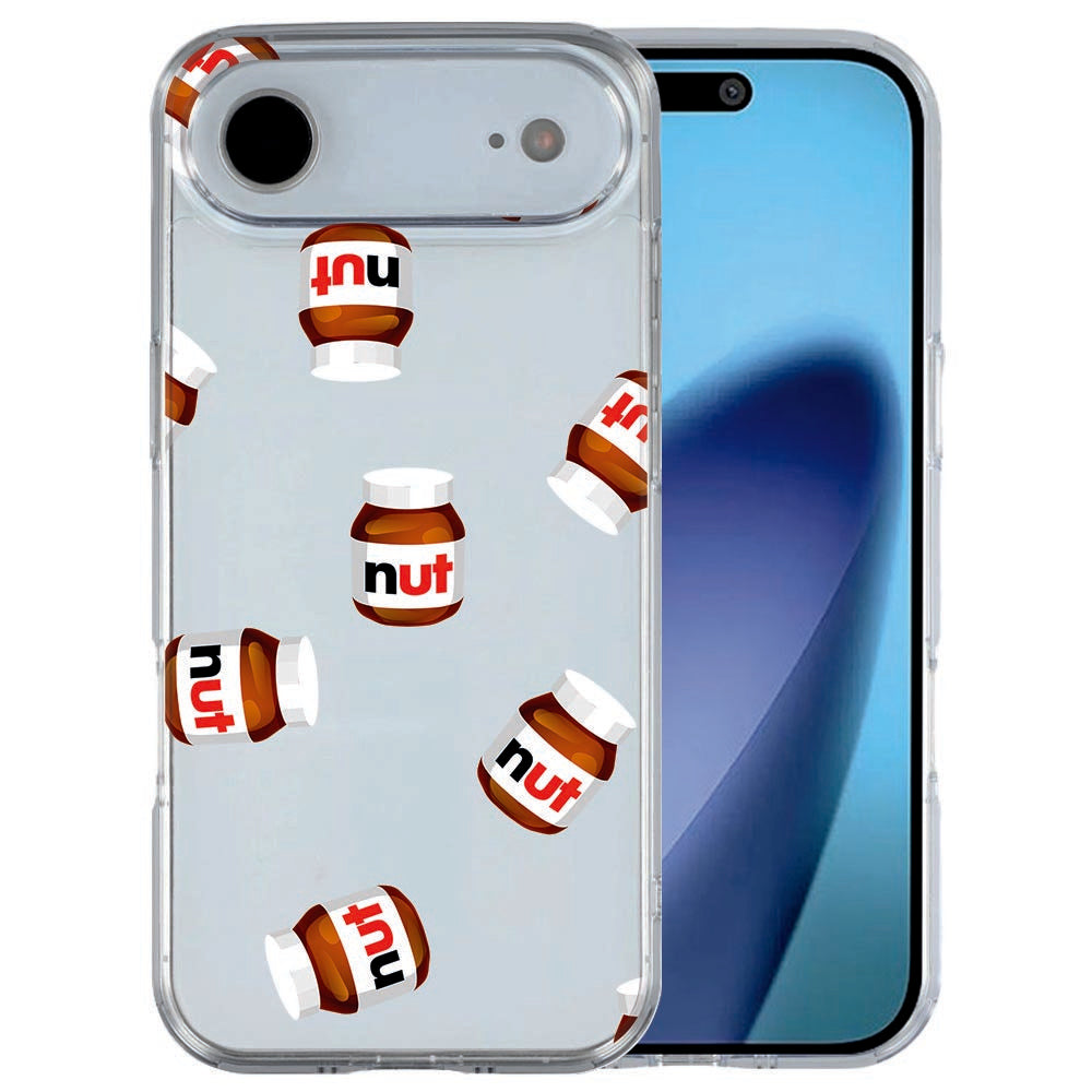 iPhone Air siliconen hoesje Nut Jar - meerkleurig op transparant