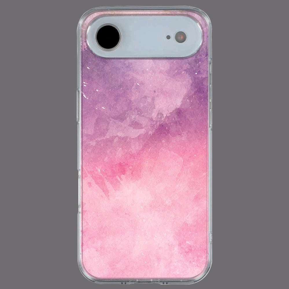 Achterkant van iPhone Air TPU hoesje Pink Purple Paint
