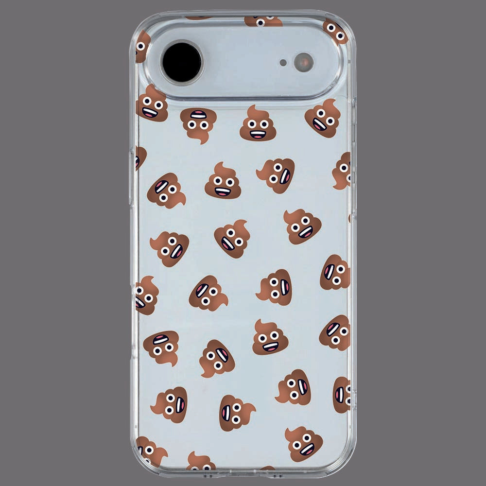 Achterkant van iPhone Air TPU hoesje Poep Emojis