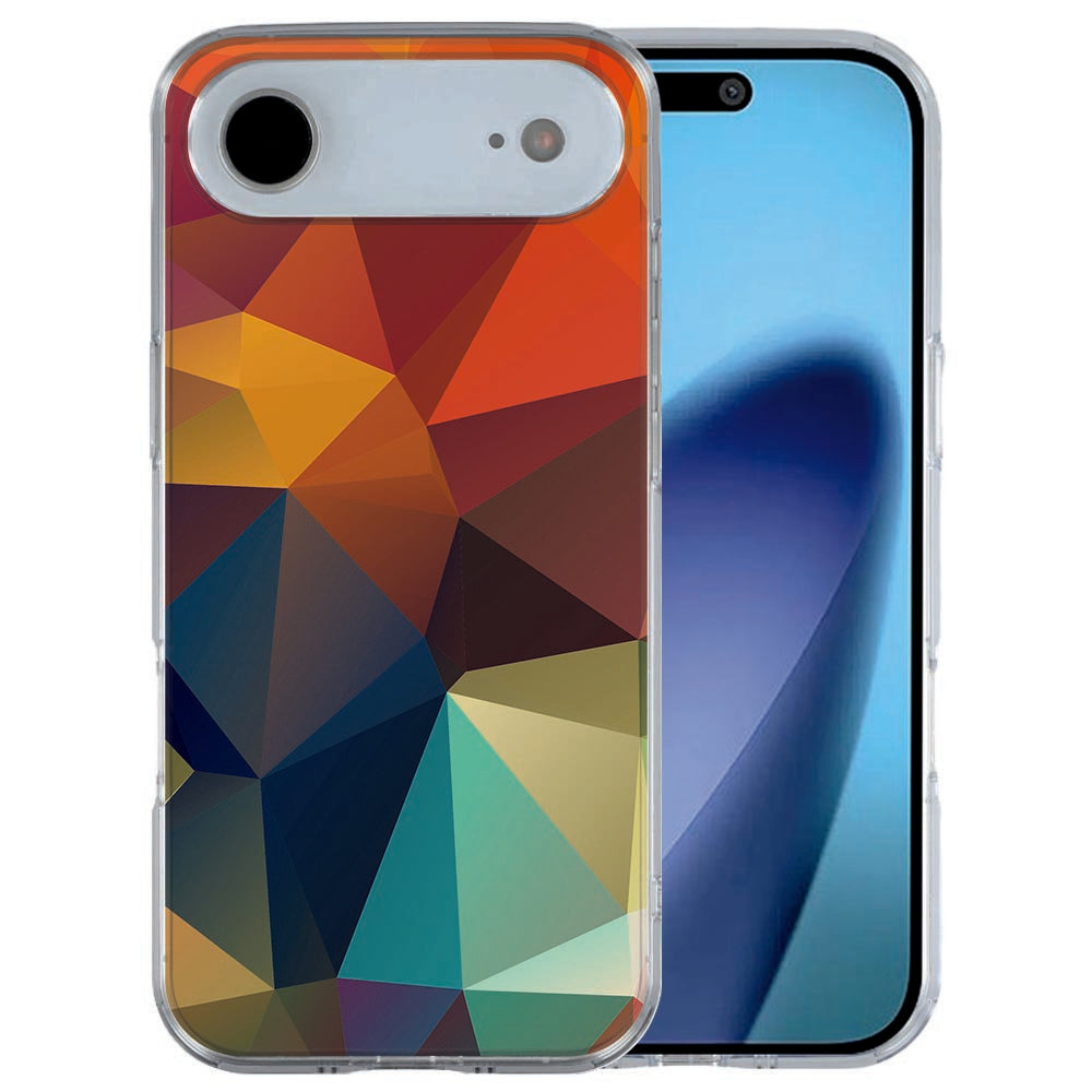iPhone Air siliconen hoesje Polygon Color - meerkleurige polygonen