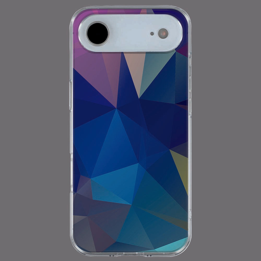 Achterkant van iPhone Air TPU hoesje Polygon Dark