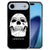 Apple iPhone Air back cover Skull Eyes in diep zwart met wit