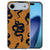 iPhone Air siliconen hoesje Snakes - bruin en zwart