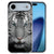 iPhone Air TPU hoesje met Tijger design op zwart en grijs achterkant