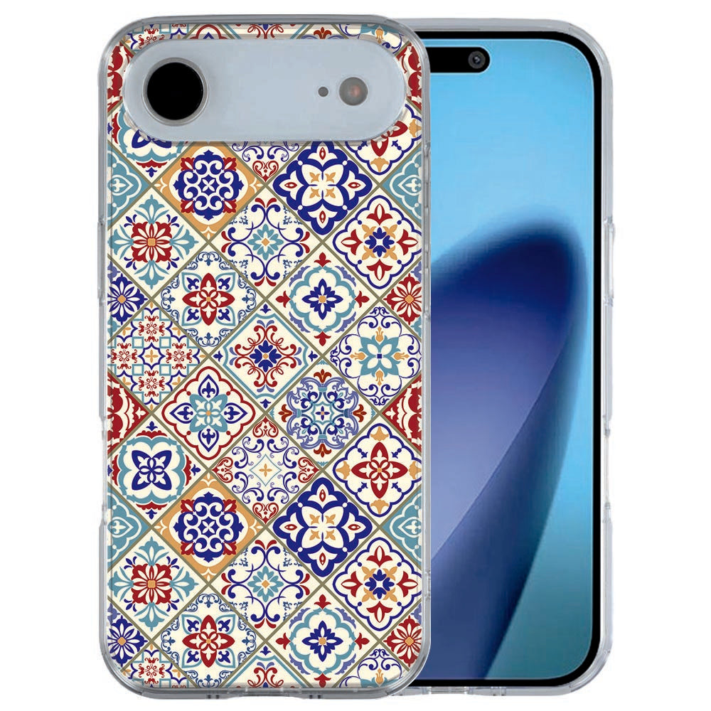 iPhone Air siliconen hoesje Tiles Color - meerkleurige tegels