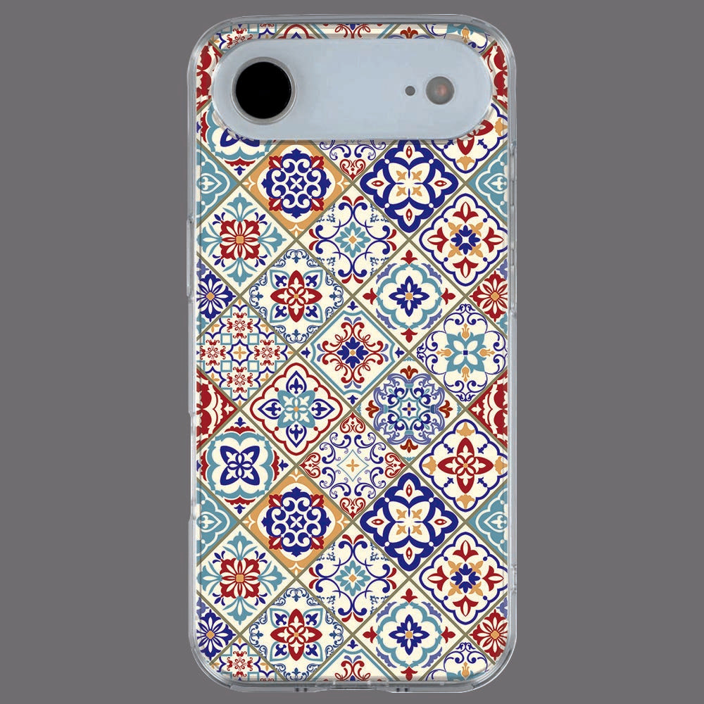 Achterkant van iPhone Air TPU hoesje Tiles Color